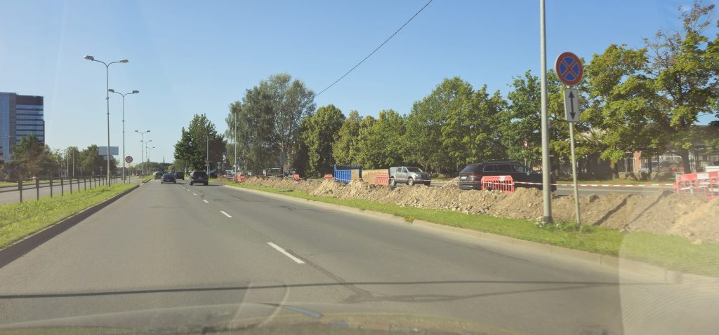 Krustojumu pārbūve Skanstes ielā - 3. kārtā - Gājēju un velosipēdu ceļa izbūve Skanstes ielā, posmā no Sporta ielas līdz Zirņu ielai, (Skanstes ielā) - Bike path - construction photos