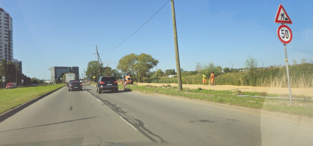 Krustojumu pārbūve Skanstes ielā - 3. kārtā - Gājēju un velosipēdu ceļa izbūve Skanstes ielā, posmā no Sporta ielas līdz Zirņu ielai, (Skanstes ielā) - Bike path - construction photos
