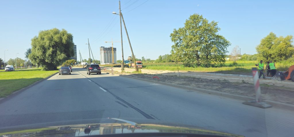 Krustojumu pārbūve Skanstes ielā - 3. kārtā - Gājēju un velosipēdu ceļa izbūve Skanstes ielā, posmā no Sporta ielas līdz Zirņu ielai, (Skanstes ielā) - Bike path - construction photos