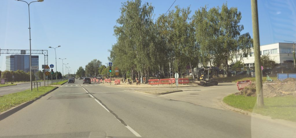 Krustojumu pārbūve Skanstes ielā - 3. kārtā - Gājēju un velosipēdu ceļa izbūve Skanstes ielā, posmā no Sporta ielas līdz Zirņu ielai, (Skanstes ielā) - Bike path - construction photos