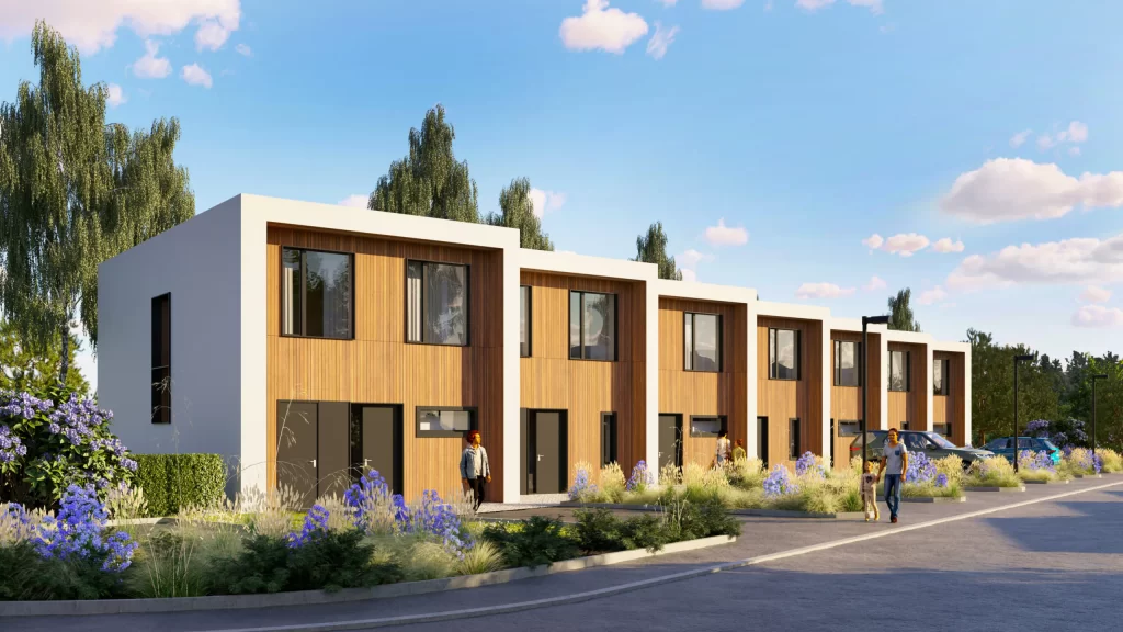 Mārupes Sirds - 3. kārta, 4. ēka (Daugavas iela 40) - Row housing - visualization