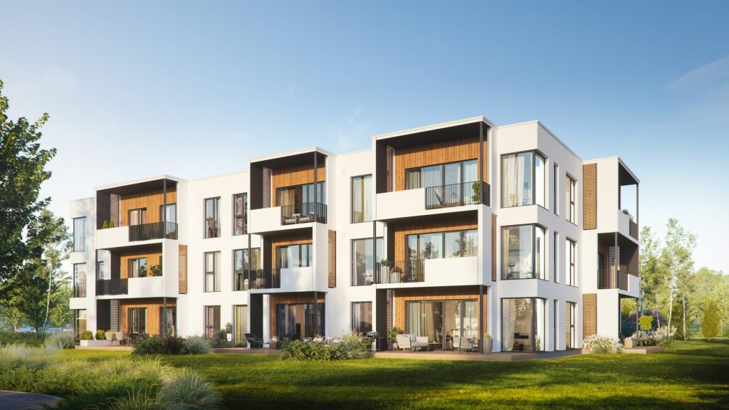 Mārupes Sirds - 1. kārta, 2. ēka (Daugavas iela 40) - Daugiabutis - vizualizacija