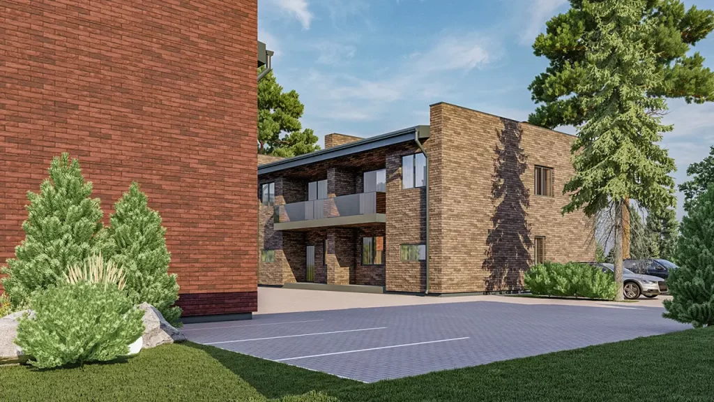 Du šilai (Gudelių g.) - Daudzdzīvokļu nams - vizualizācija