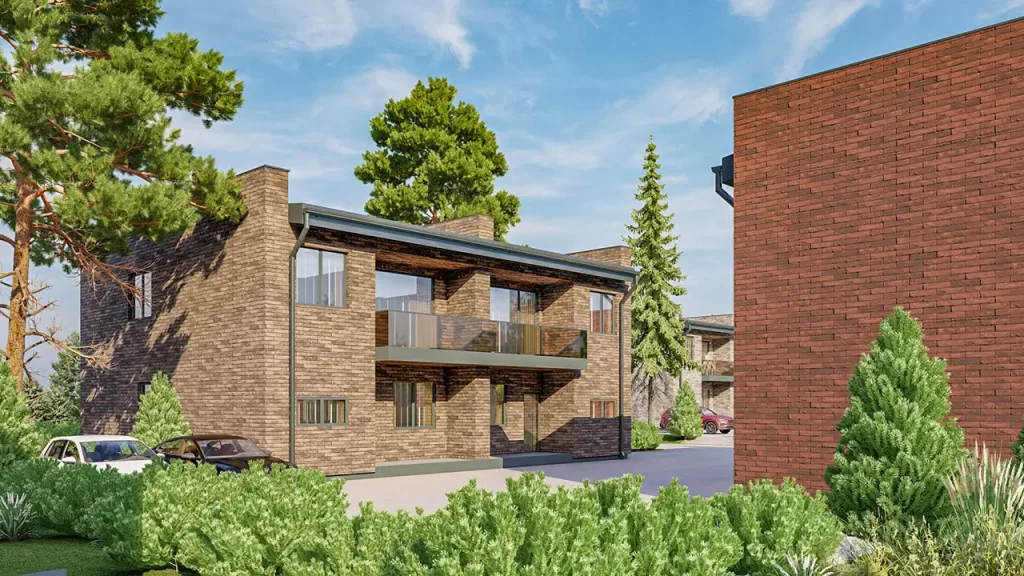 Du šilai (Gudelių g.) - Daudzdzīvokļu nams - vizualizācija