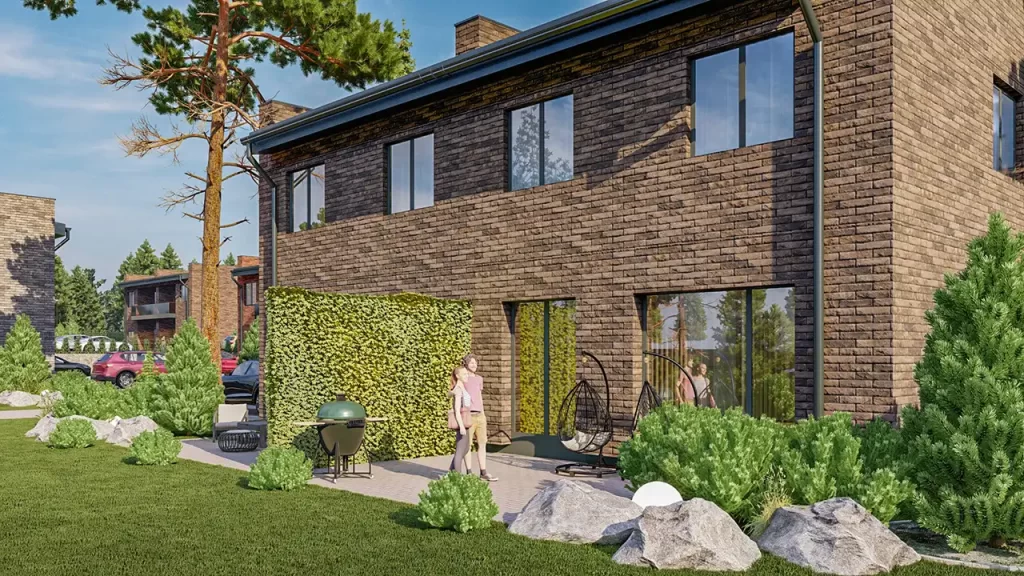 Du šilai (Gudelių g.) - Daudzdzīvokļu nams - vizualizācija