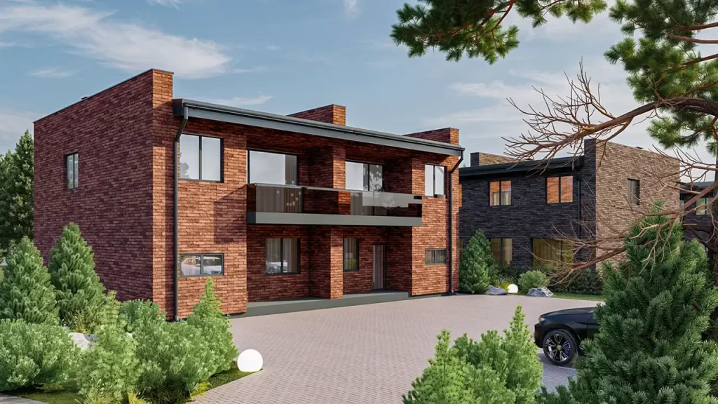 Du šilai (Gudelių g.) - Daudzdzīvokļu nams - vizualizācija