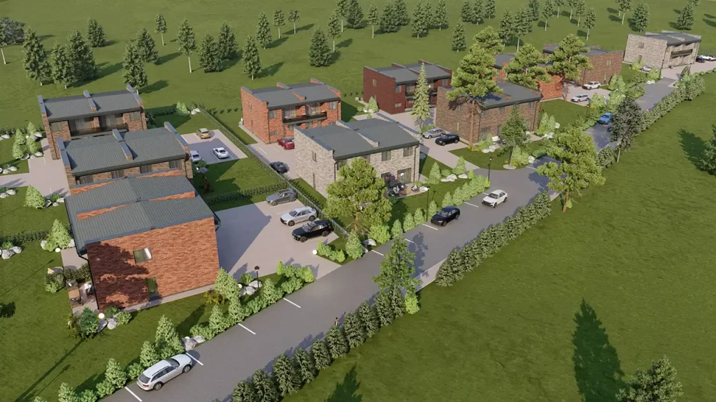 Du šilai (Gudelių g.) - Daudzdzīvokļu nams - vizualizācija