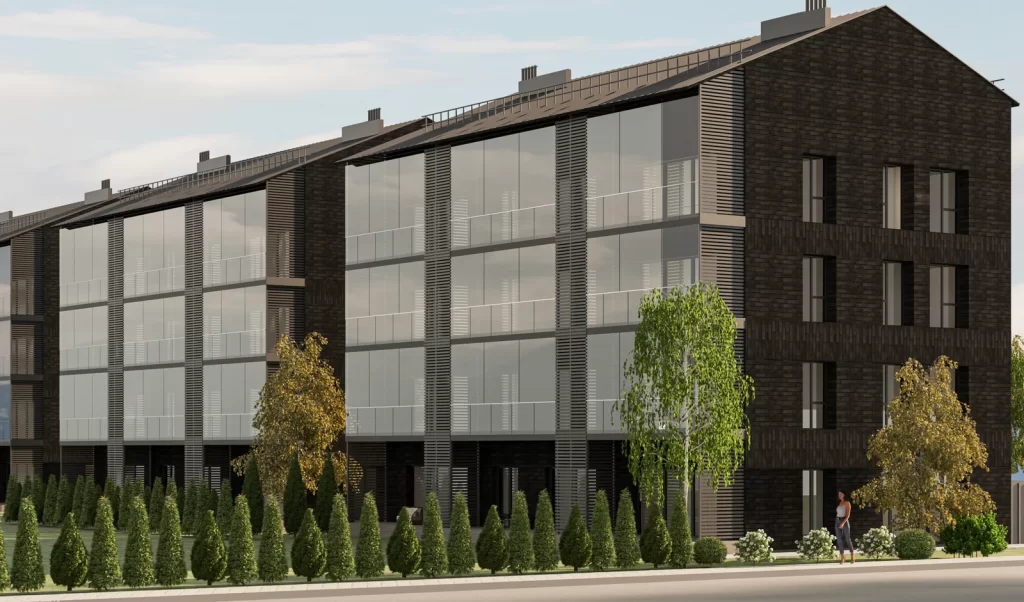 Dvaro slėnio butai (Medeinos g. 1B, 1C, 1D) - Multi apartment - visualization
