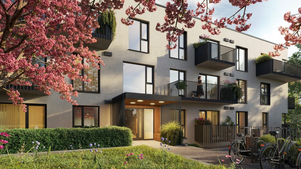 Ķiršu Kalna Mājas - "B" Ēka (Eiženijas iela 18) - Daugiabutis - vizualizacija