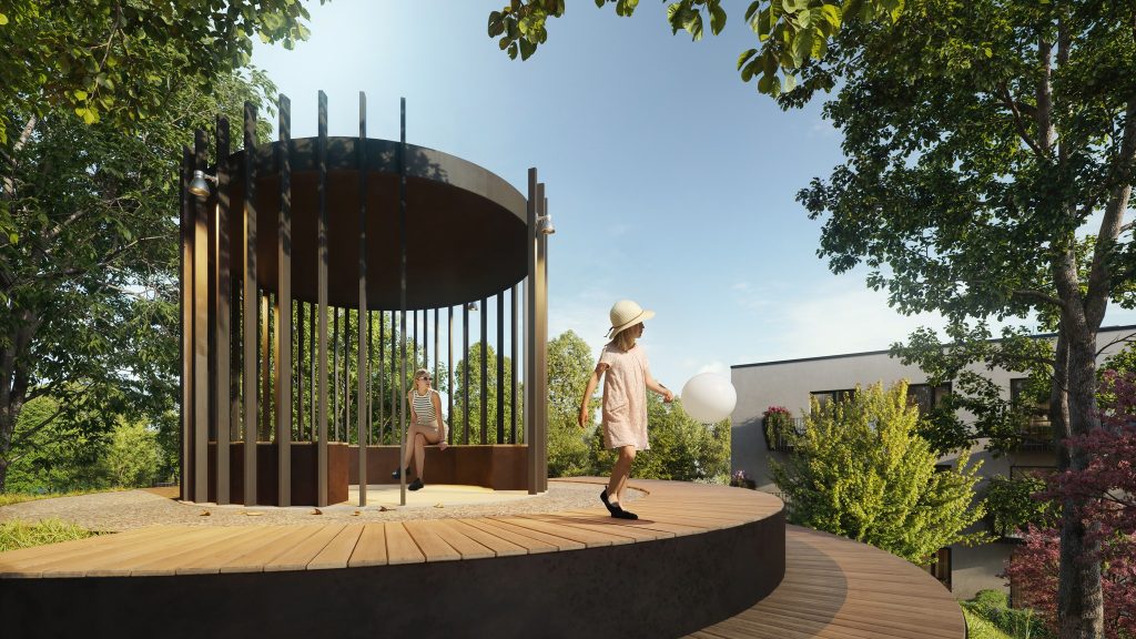 Ķiršu Kalna Mājas - "B" Ēka (Eiženijas iela 18) - Daugiabutis - vizualizacija