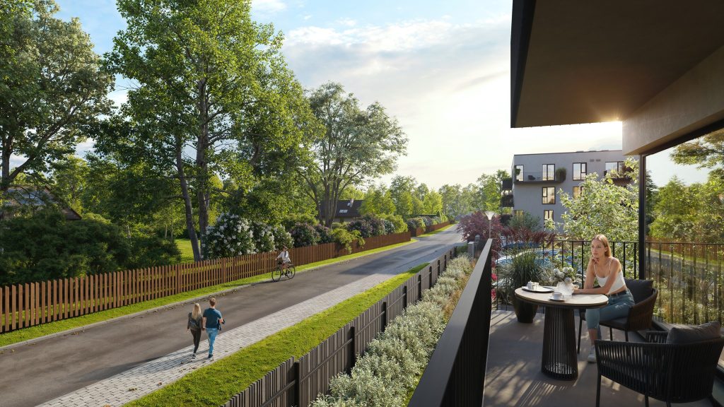 Ķiršu Kalna Mājas - "B" Ēka (Eiženijas iela 18) - Daugiabutis - vizualizacija