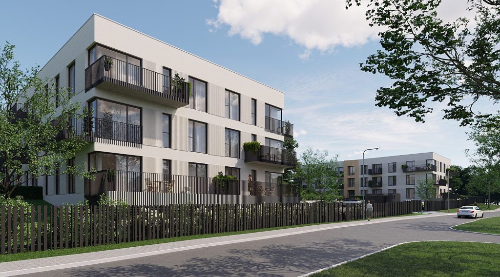 Ķiršu Kalna Mājas - "B" Ēka (Eiženijas iela 18) - Daugiabutis - vizualizacija