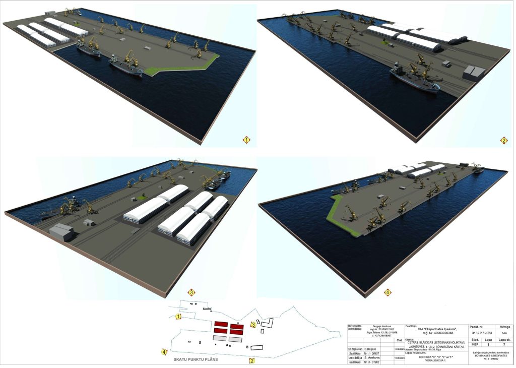 Četru Īslaicīgas Lietošanas Noliktavu Jaunbūvju Korpusi C, D, E un F (Eksporta iela 15 k-30) - Laohoone - visuaalne