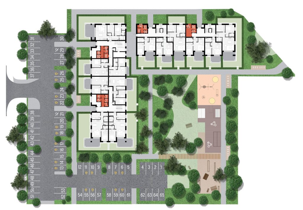 Muuna - 3.kārta (Gaujas iela 5A, Mārupe) - Multi apartment - visualization