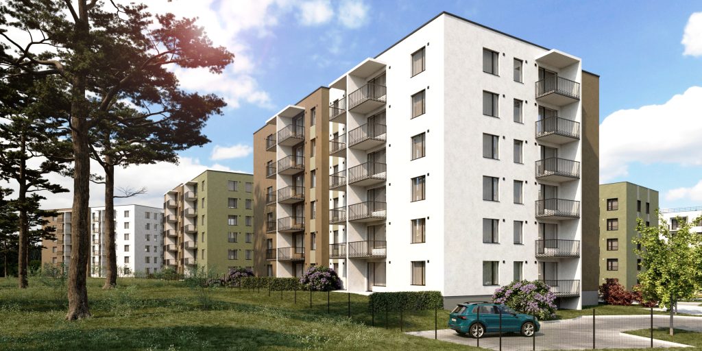 Mežpilsēta - 8. ēka (Hipokrāta iela 16) - Multi apartment - visualization