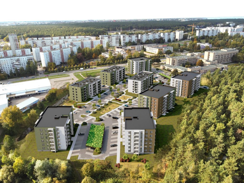 Mežpilsēta - 3. kārta - 5. ēka (Hipokrāta iela 16) - Multi apartment - visualization