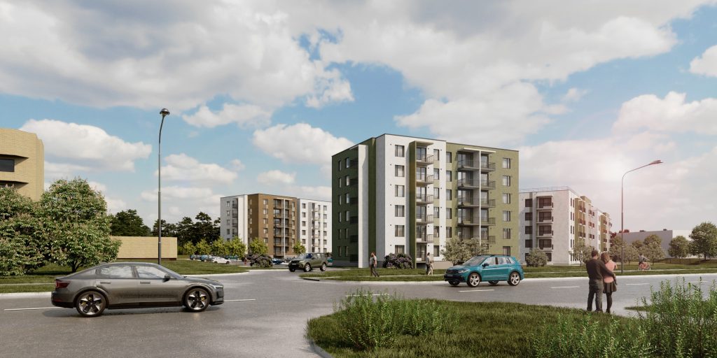 Mežpilsēta - 8. ēka (Hipokrāta iela 16) - Multi apartment - visualization