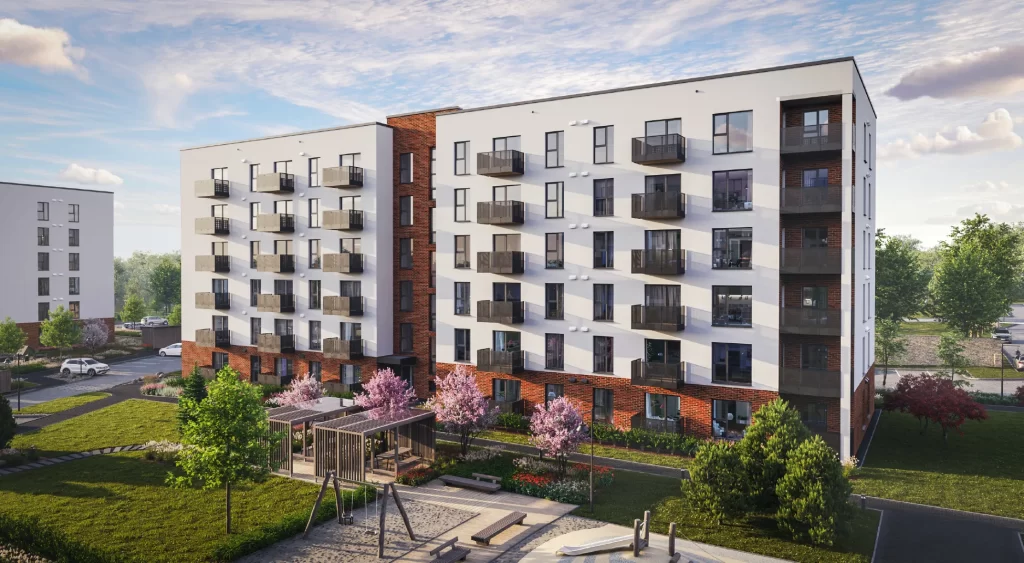 Hartmaņa kvartāls – 2. kārta, 2. ēka (Jelgavas iela 55B) - Korterelamu - visuaalne