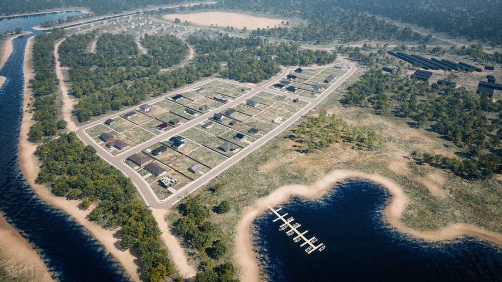 Juglaskrasts (Kalējgrāvja iela 1) - Sklypų kvartalas, Privačių namų kvartalas - vizualizacija