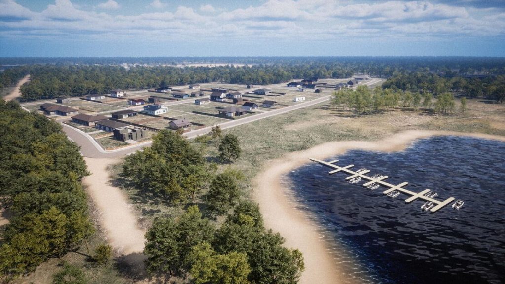 Juglaskrasts (Kalējgrāvja iela 1) - Sklypų kvartalas, Privačių namų kvartalas - vizualizacija