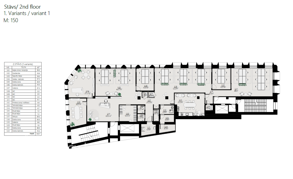 Kaļķu iela 26 (Kaļķu iela 26) - Verslo centras - vizualizacija