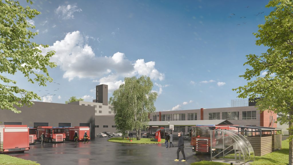 VUGD Ugunsdrošības, loģistikas un remonta bāze (Ķengaraga ielā 3, k-1) - Other institutional - visualization