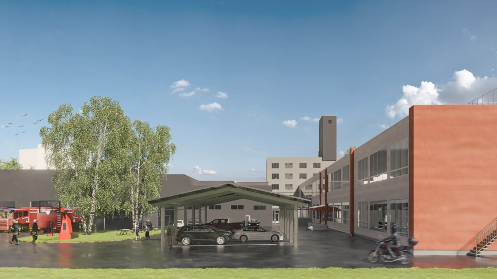 VUGD Ugunsdrošības, loģistikas un remonta bāze (Ķengaraga ielā 3, k-1) - Other institutional - visualization
