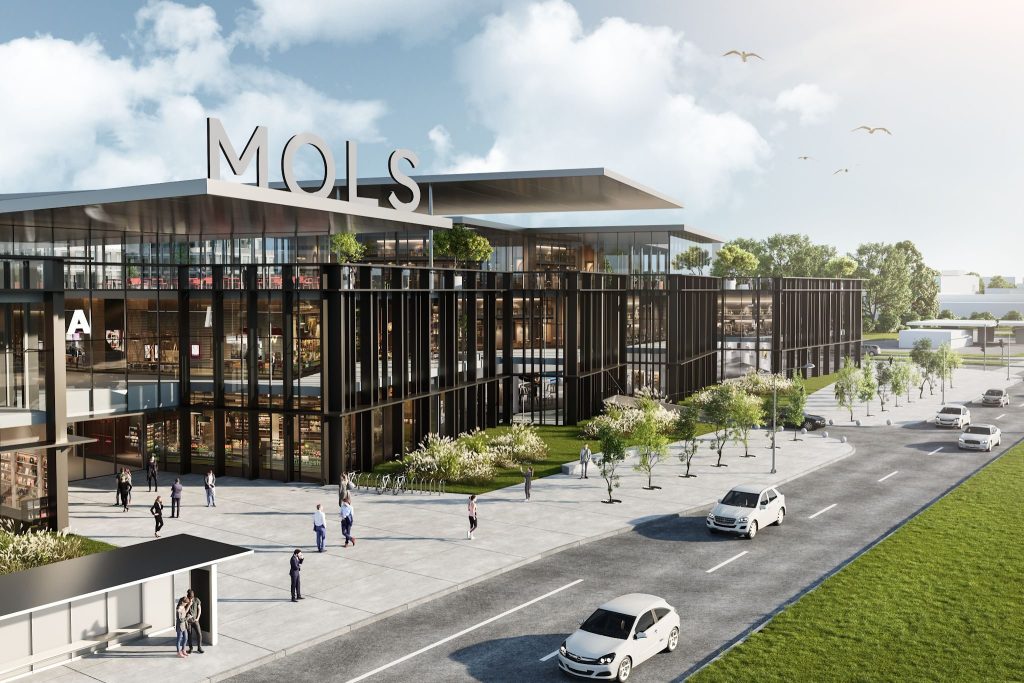 T/C ”MOLS” pārbūve (Krasta iela 46) - Tirdzniecības centrs - vizualizācija