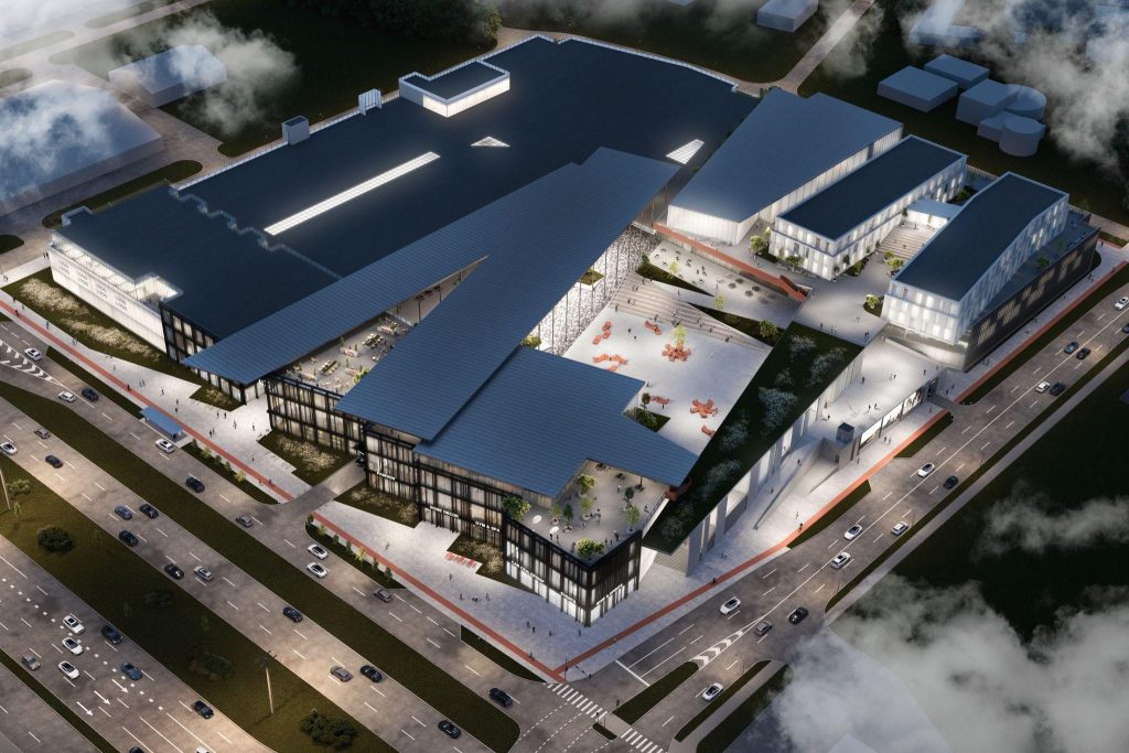 T/C ”MOLS” pārbūve (Krasta iela 46) - Tirdzniecības centrs - vizualizācija