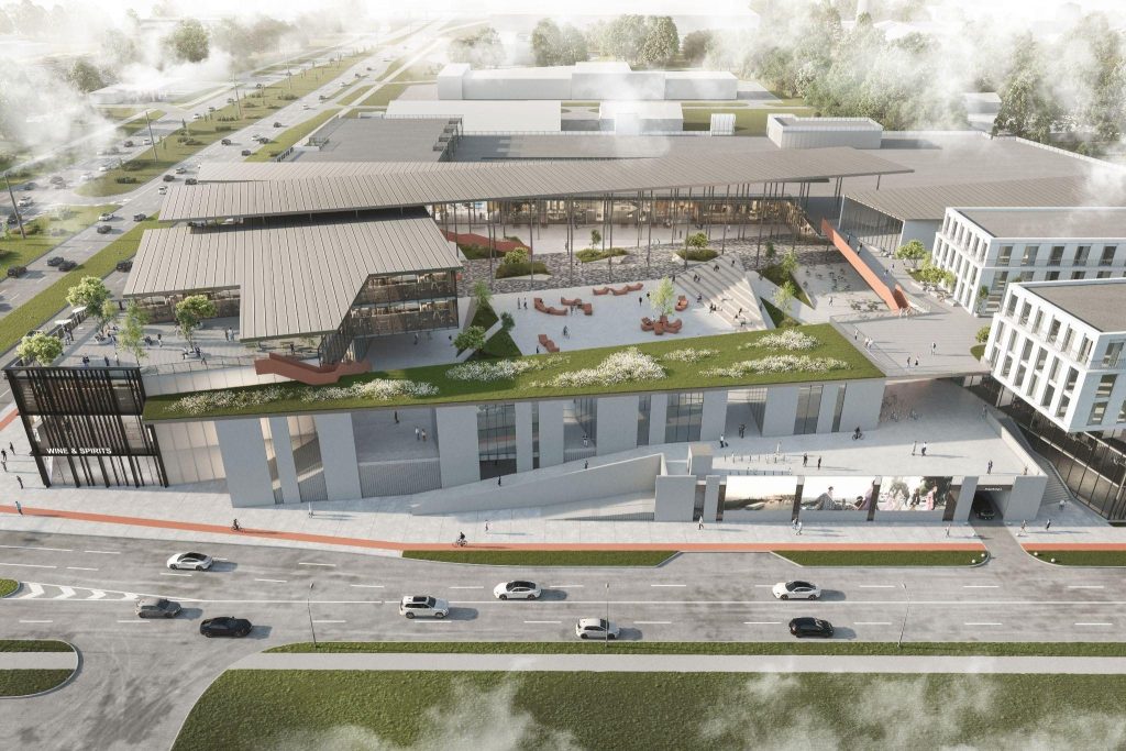 T/C ”MOLS” pārbūve (Krasta iela 46) - Tirdzniecības centrs - vizualizācija