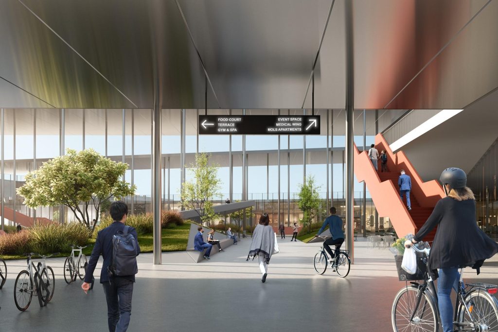 T/C ”MOLS” pārbūve (Krasta iela 46) - Tirdzniecības centrs - vizualizācija