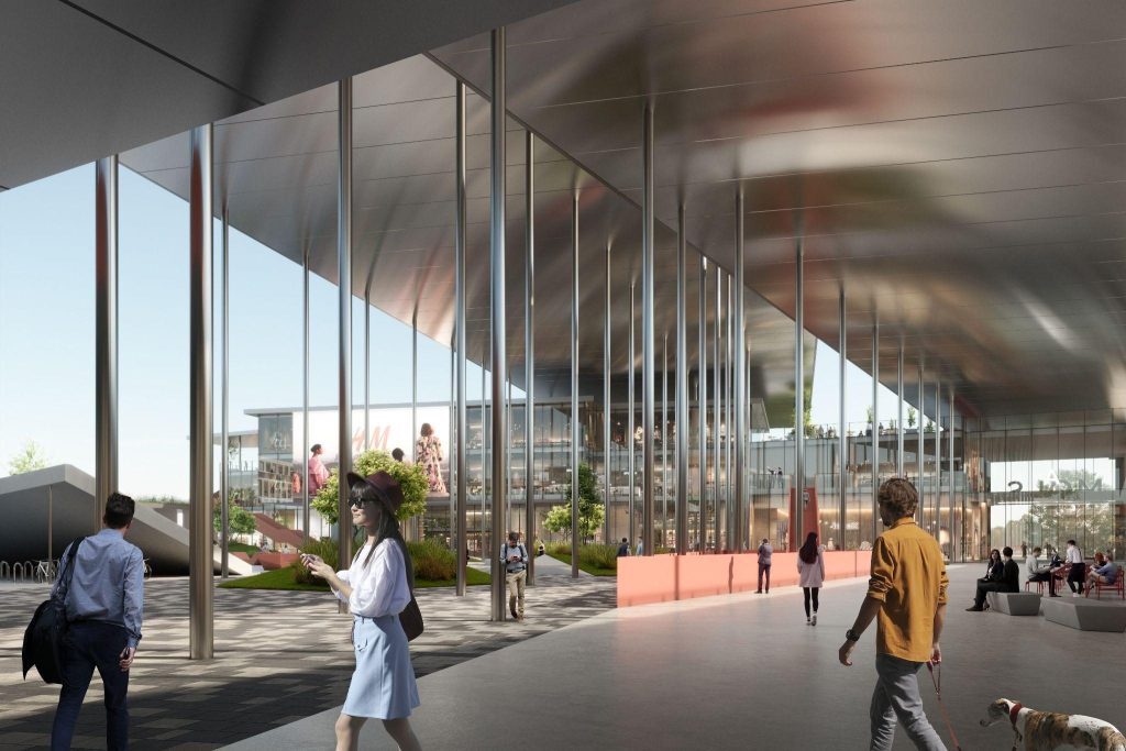 T/C ”MOLS” pārbūve (Krasta iela 46) - Tirdzniecības centrs - vizualizācija