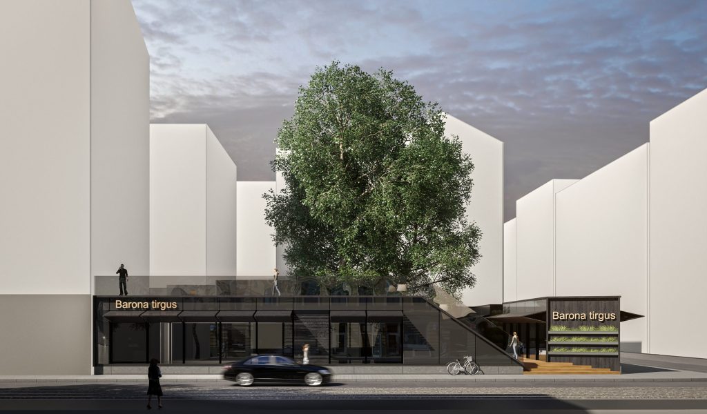 Barona Tirgus (Krišjāņa Barona iela 74) - Kita komercija - vizualizacija