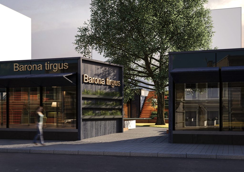 Barona Tirgus (Krišjāņa Barona iela 74) - Kita komercija - vizualizacija