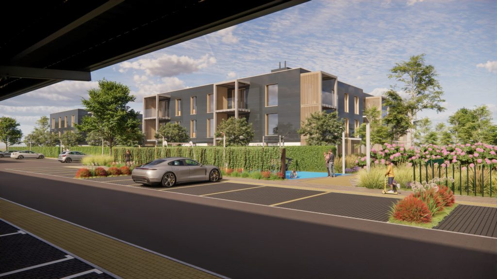 Krūmiņsalas iela 29 (Krūmiņsalas iela 29) - Daugiabutis, Sublokuoti namai - vizualizacija