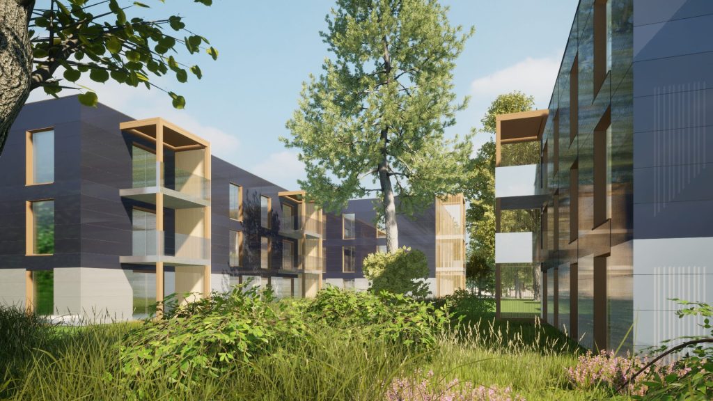 Krūmiņsalas iela 29 (Krūmiņsalas iela 29) - Daugiabutis, Sublokuoti namai - vizualizacija