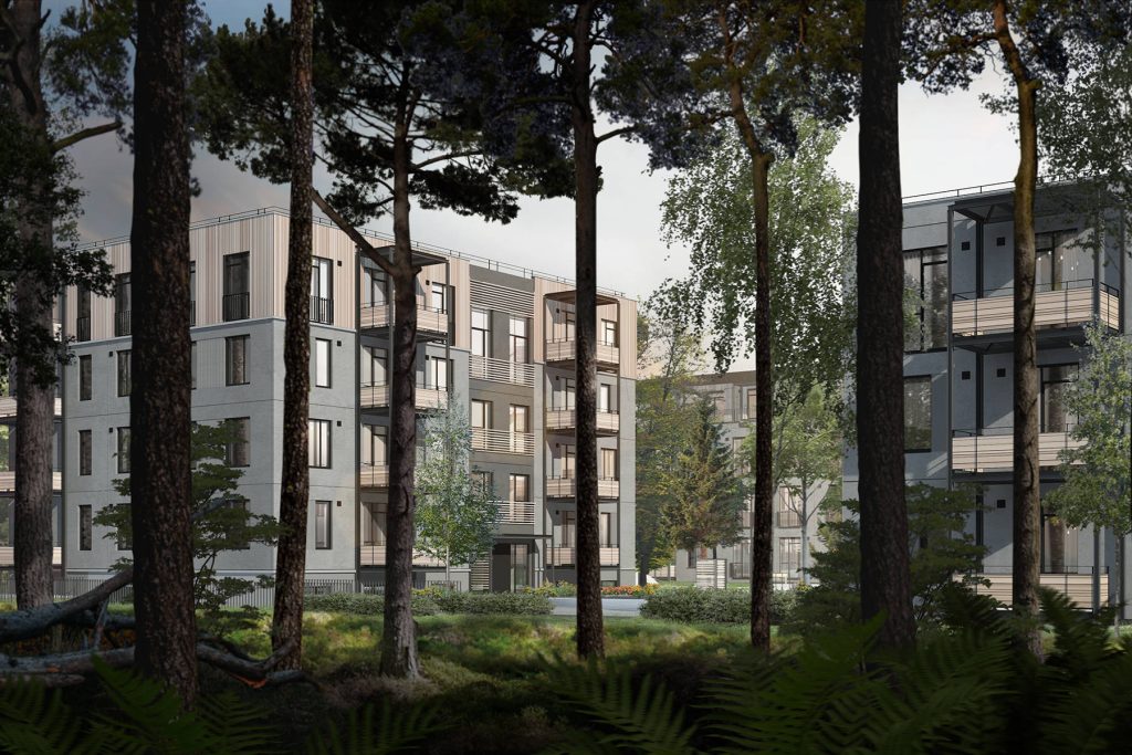 Krūmiņsalas iela 29 (Krūmiņsalas iela 29) - Daugiabutis, Sublokuoti namai - vizualizacija