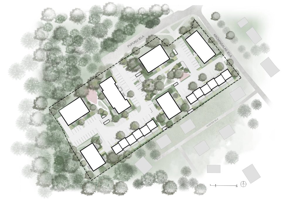 Krūmiņsalas iela 29 (Krūmiņsalas iela 29) - Daugiabutis, Sublokuoti namai - vizualizacija