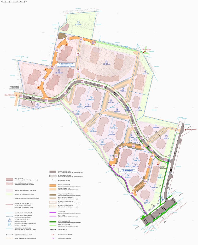 Trebū Home - 3. kārta - Infrastruktūras izbūve (Kupriču iela 1J, 3, 3A, 3C, 5D, 5F) - Road - visualization