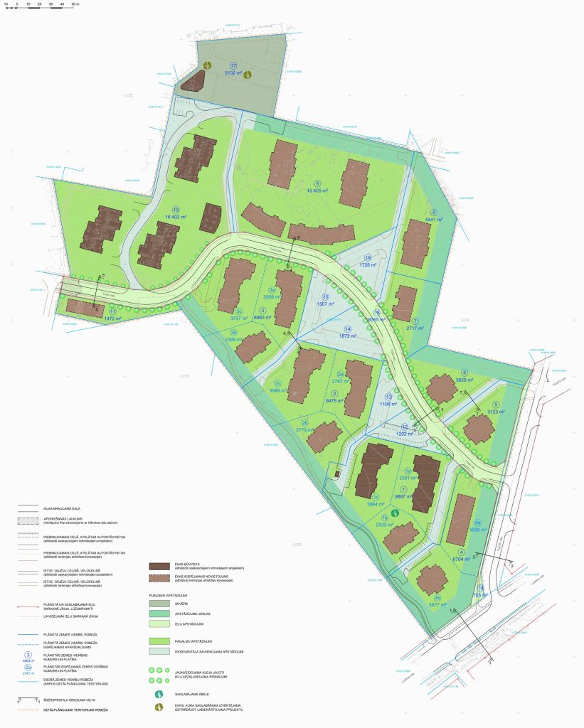 Trebū Home - 3. kārta - Infrastruktūras izbūve (Kupriču iela 1J, 3, 3A, 3C, 5D, 5F) - Road - visualization