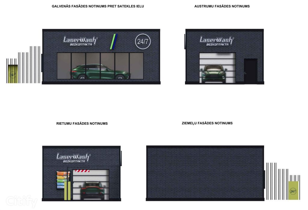 LaserWash - Kurbada iela 9 (Kurbada iela 9) - Automobilių plovykla - vizualizacija