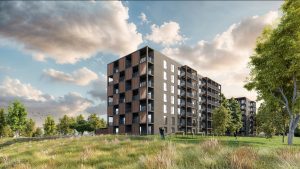 Promenādes mājas – 2. ēka vizualizācija