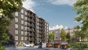 Promenādes mājas – 1. ēka vizualizācija