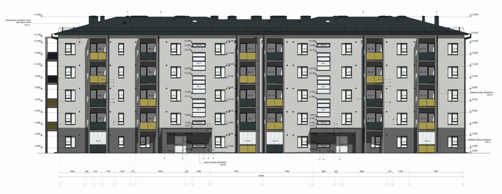 Dreilinga mājas - 2. kārta, 16. ēka (Mazā Robežu iela 1) - Daudzdzīvokļu nams - vizualizācija