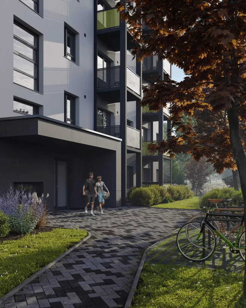 Dreilinga mājas - 2. kārta, 16. ēka (Mazā Robežu iela 1) - Daudzdzīvokļu nams - vizualizācija