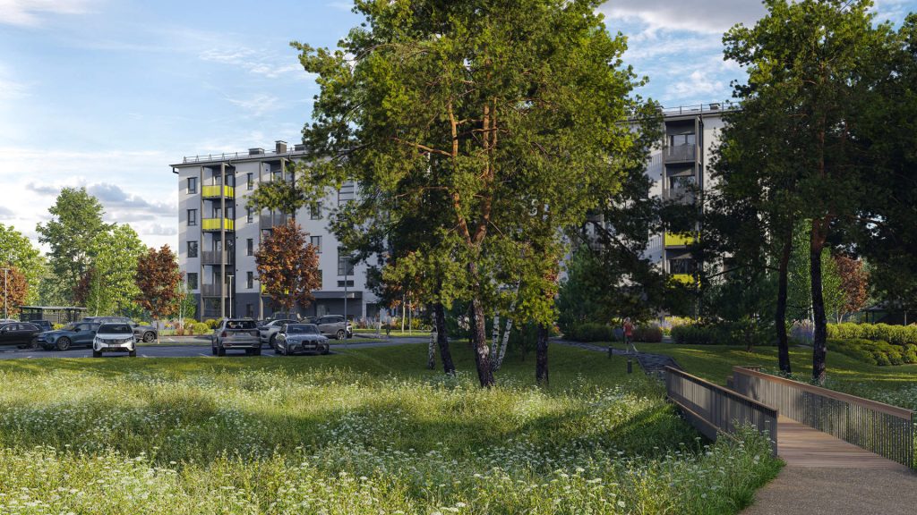 Dreilinga mājas - 2. kārta, 16. ēka (Mazā Robežu iela 1) - Daudzdzīvokļu nams - vizualizācija