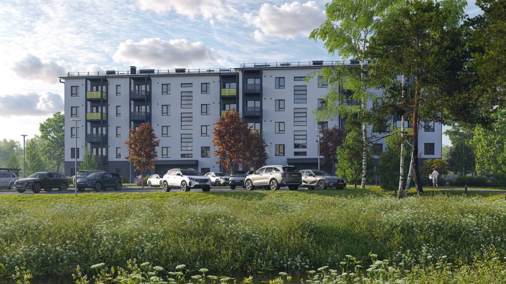 Dreilinga mājas - 2. kārta, 16. ēka (Mazā Robežu iela 1) - Daudzdzīvokļu nams - vizualizācija