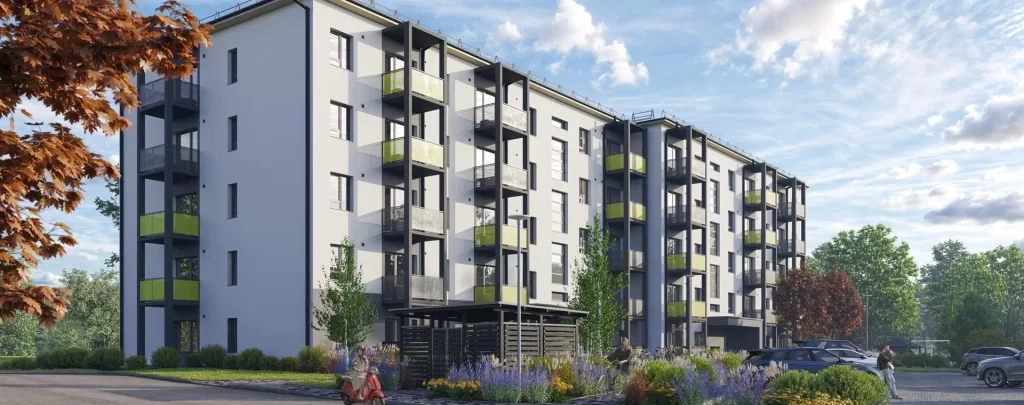 Dreilinga mājas - 2. kārta, 16. ēka (Mazā Robežu iela 1) - Daudzdzīvokļu nams - vizualizācija