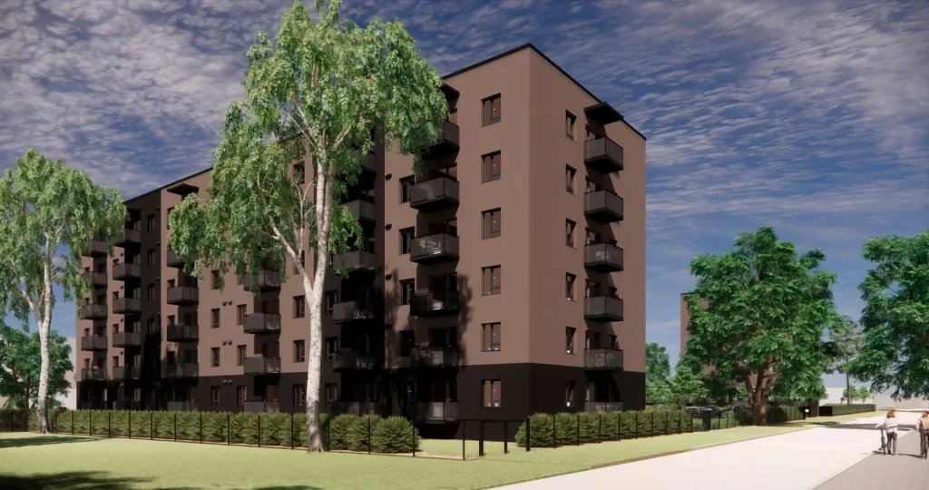 Dzirciema pagalms - 1. ēka (Mazā Stacijas iela 3) - Multi apartment - visualization