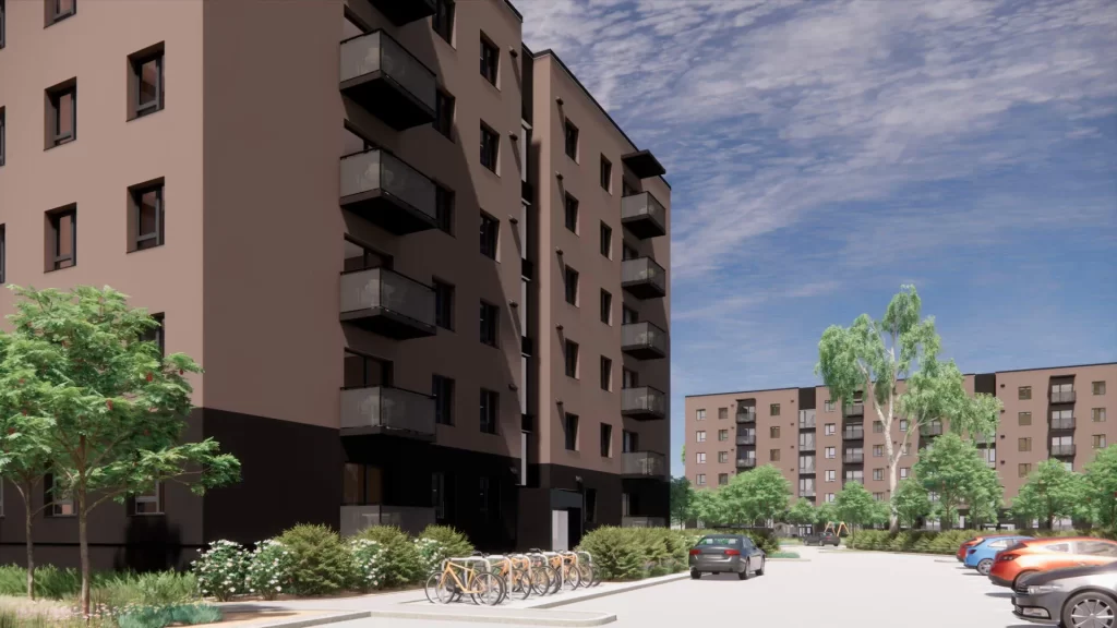 Dzirciema pagalms - 2. ēka (Mazā Stacijas iela 3) - Multi apartment - visualization